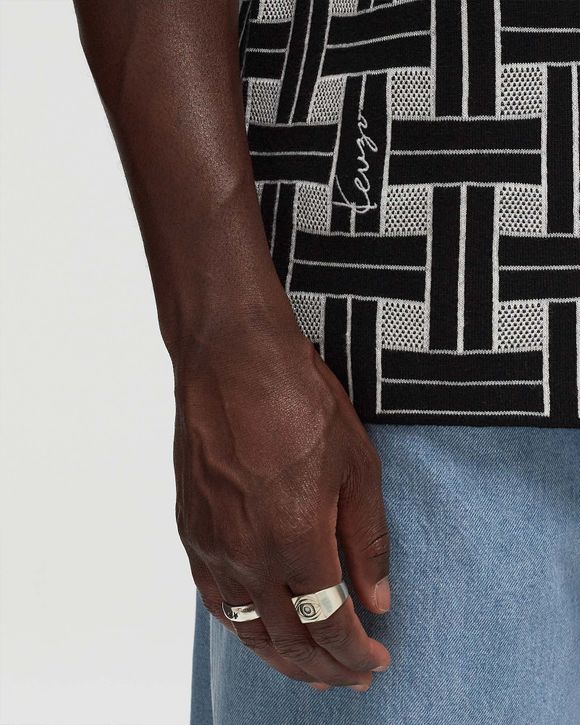 Kenzo WEAVE POLO Black/Grey | BSTN Store