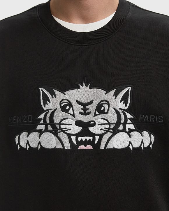 Tシャツ・カットソー KENZO HAPPY TIGER EMBROID (53958) KENZO Happy Tiger' エンブロイダリー オーバーサイズ Tシャツ