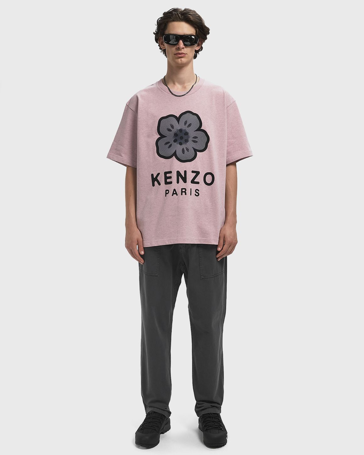☆Kenzo☆M'S BOKEH FLOWER S/S T - FF55TS4914SG 99 114556 Kenzo GOTS BOKE FLOWER EMBROIDERED O Pink | BSTN Store