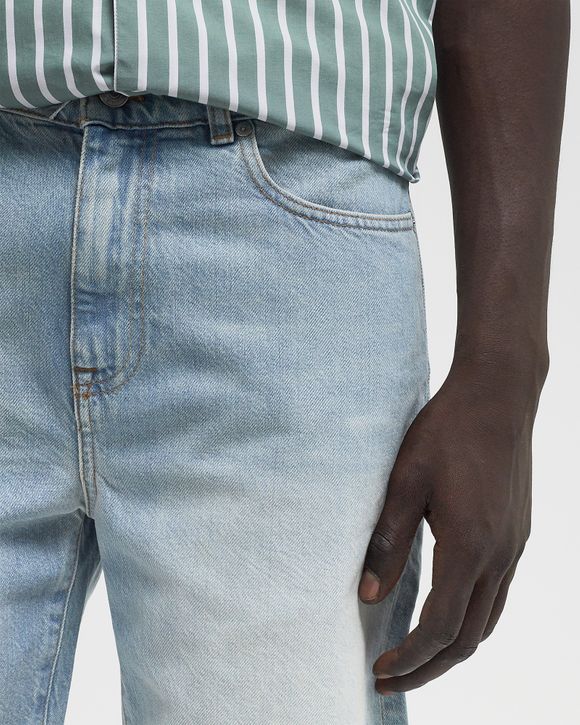 Straight Fit Denim Bermuda Shorts