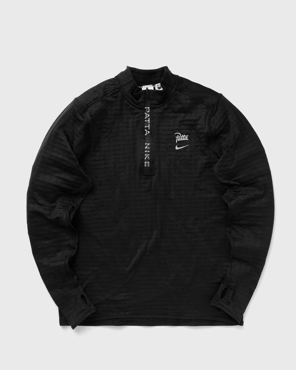 Nike x PATTA HALF ZIP TOP LS Black - black