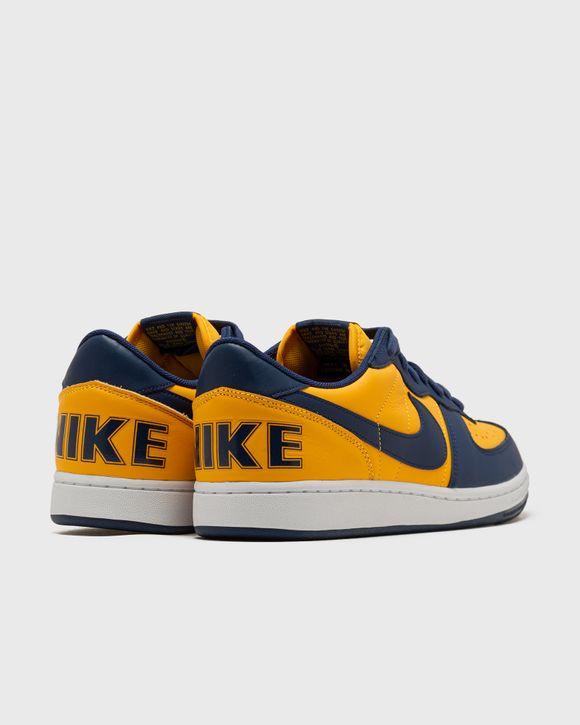 Nike Blue/Yellow Leather Dunk Michigan High Top Sneakers Size 45 Nike