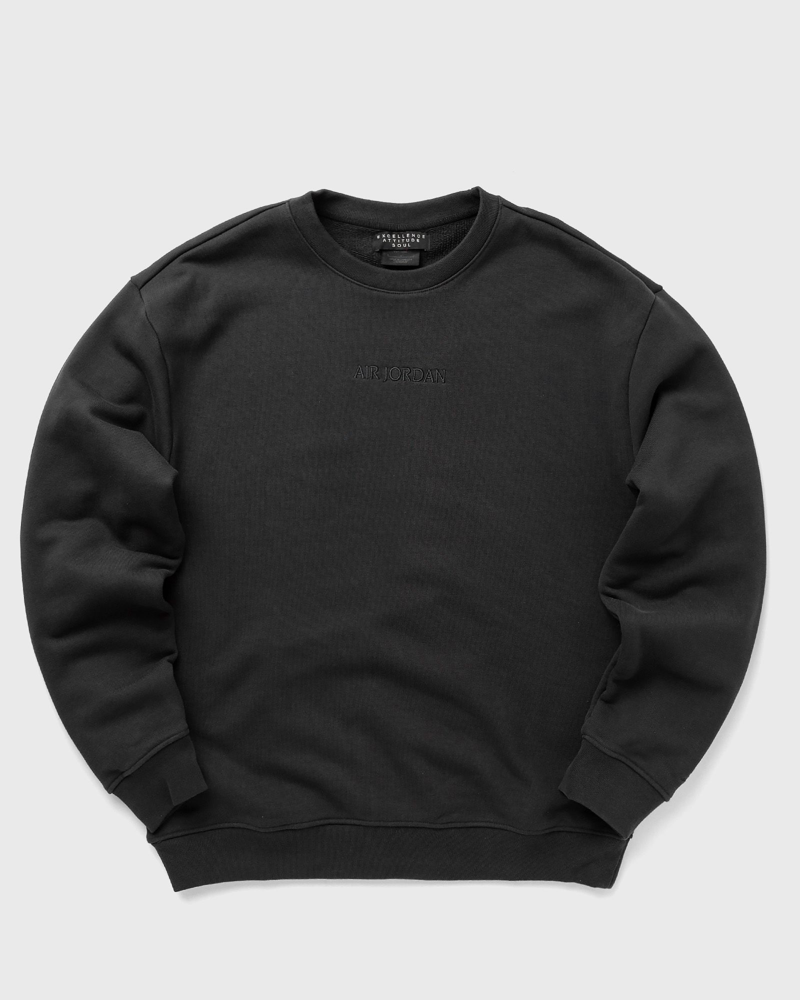 Jordan - air  wordmark men's fleece crewneck sweatshirt men hoodies black in größe:xl