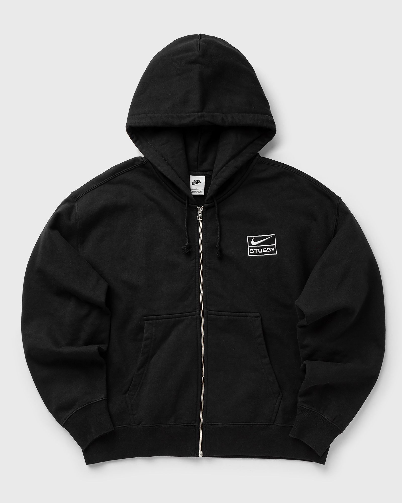x STUSSY NRG FULL-ZIP WASHED FLEECE HOODY