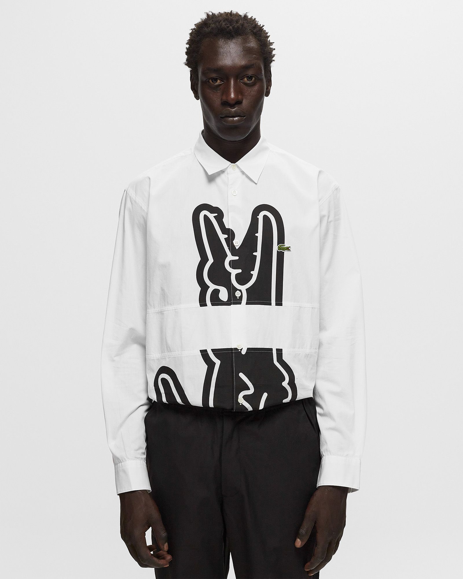 X LACOSTE WOVEN SHIRT