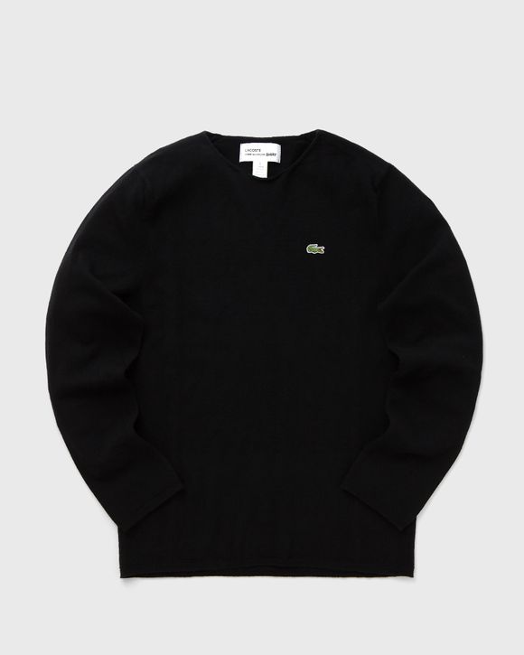 Lacoste black store crew neck jumper