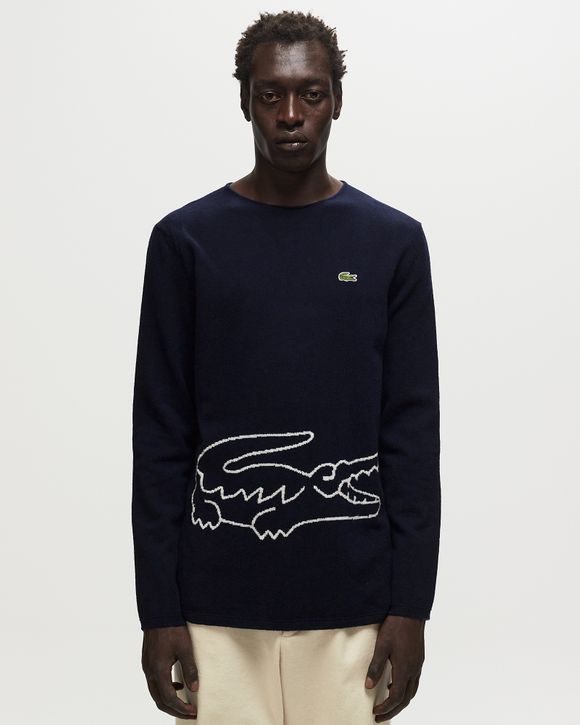 Comme des Garçons Shirt X LACOSTE KNIT SWEATER Blue - NAVY