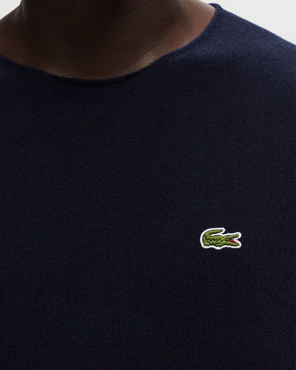 Lacoste navy blue crew best sale neck jumper