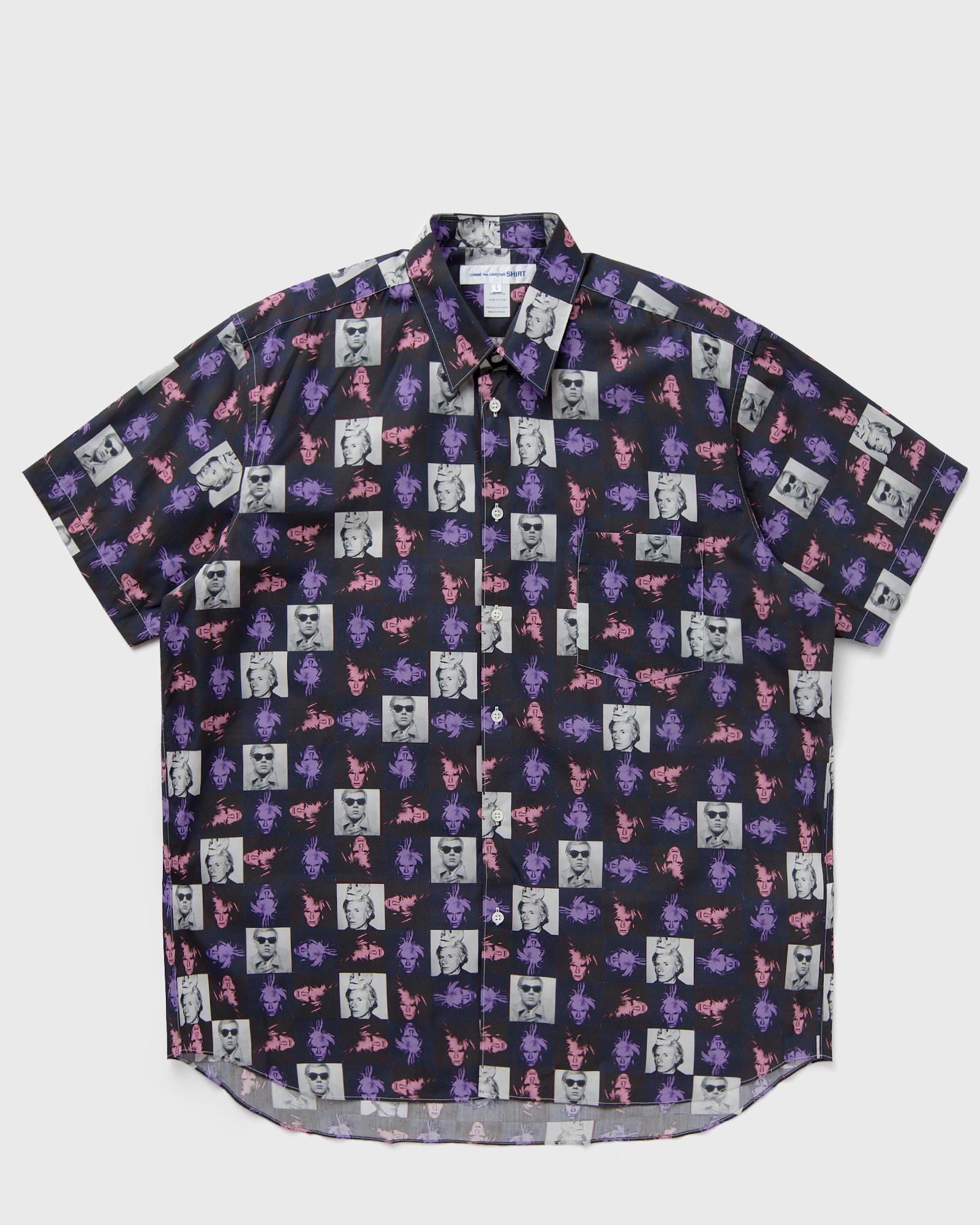 Comme des Garçons Shirt - mens shirt woven men shortsleeves purple in größe:xl