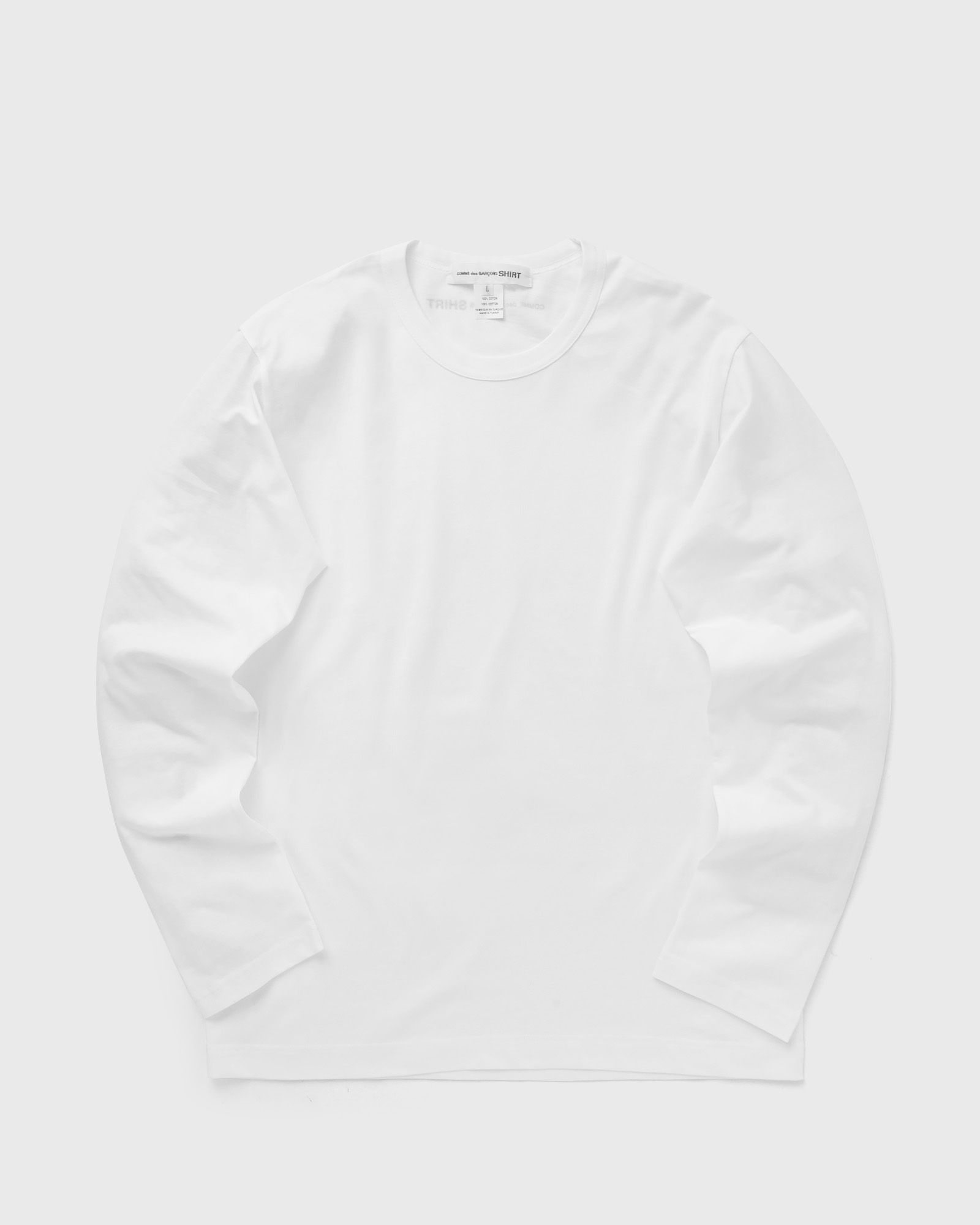 Comme des Garçons Shirt - mens t-shirt knit men longsleeves white in größe:xl