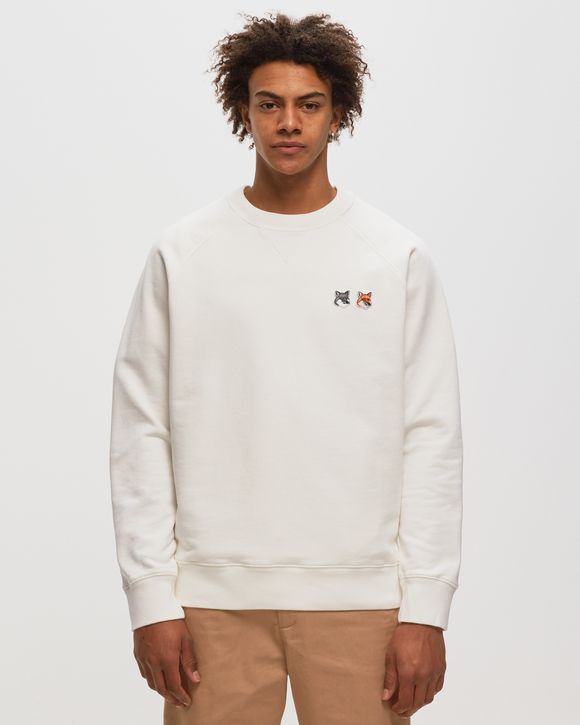 Maison Kitsune DOUBLE FOX HEAD PATCH CLASSIC SWEATSHIRT White