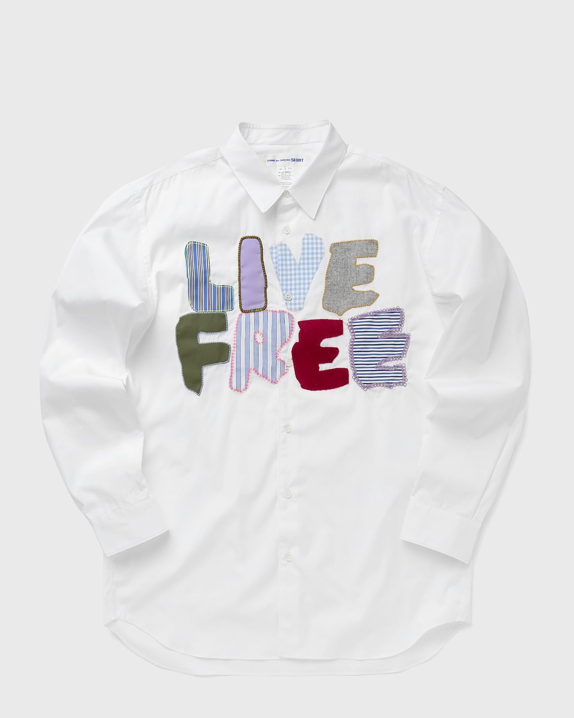 Comme des Garcons Live Free Shirt White