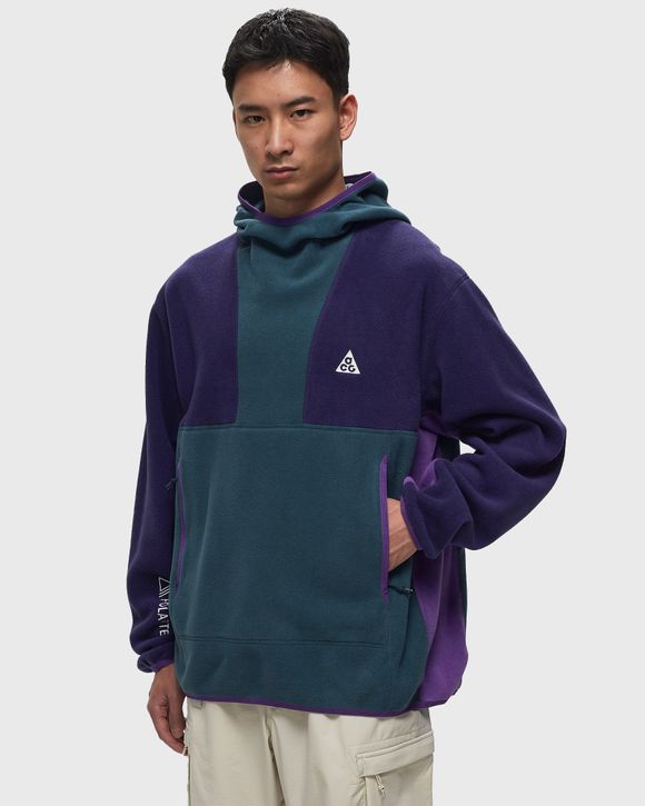 Nike "Nike ACG ""Wolf Tree"" Men's Pullover Hoodie" Green/Purple - DEEP  JUNGLE/PURPLE INK/SUMMIT WHITE