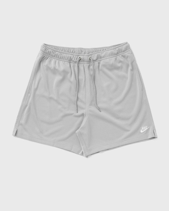 Nike Club Mesh Flow Shorts Grey - LT SMOKE GREY/WHITE