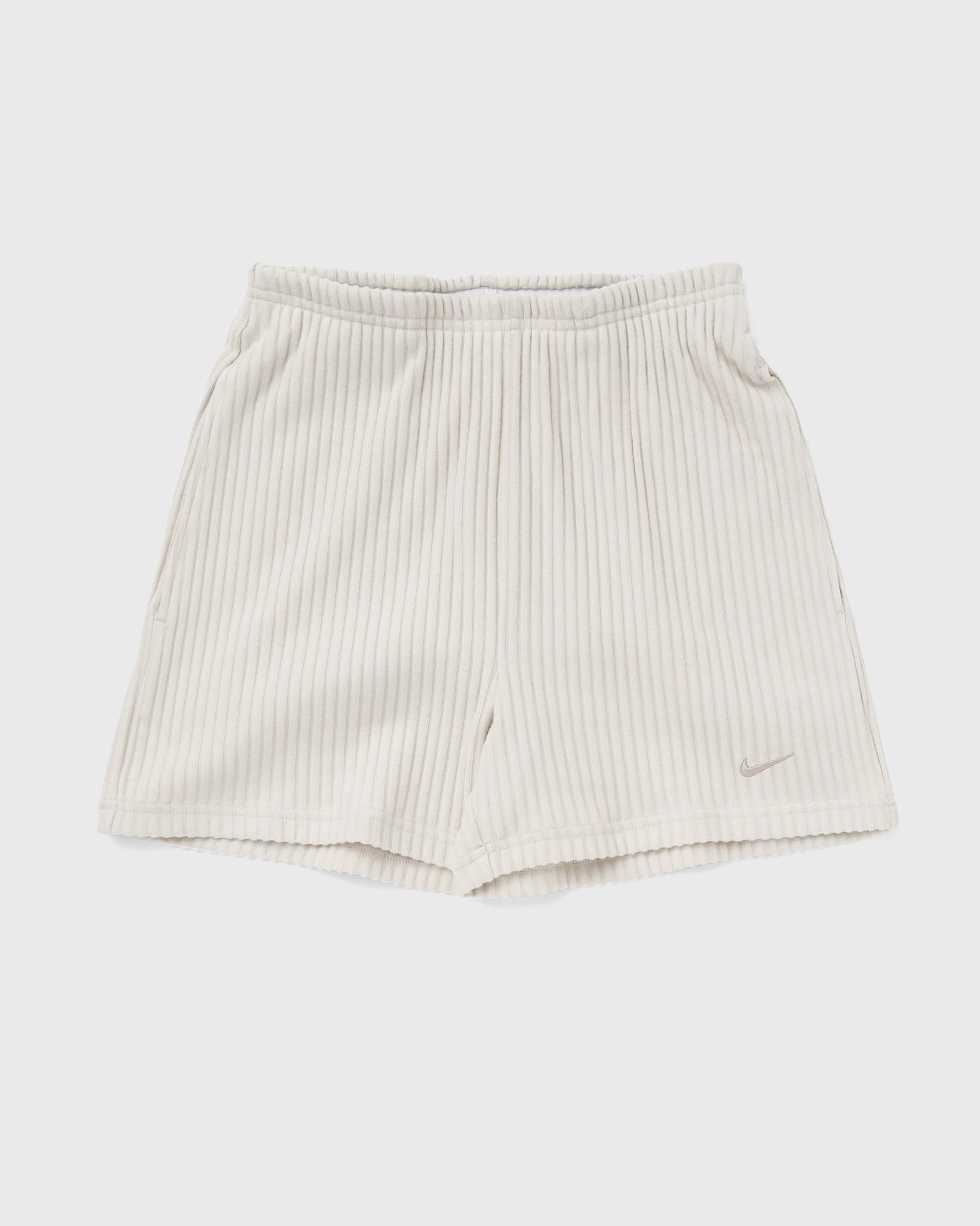 Nike - wmns chill knit ribbed 3-inch shorts women casual shorts beige in größe:m