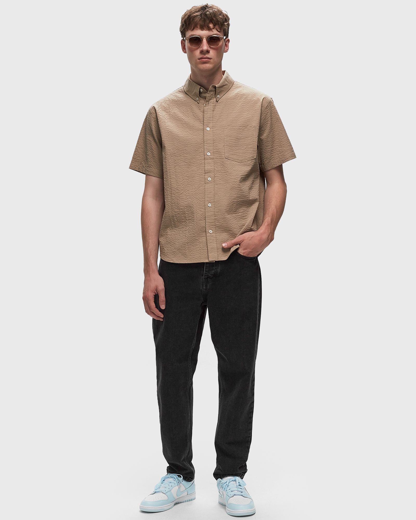 Life Short-Sleeve Seersucker Button-Down Shirt