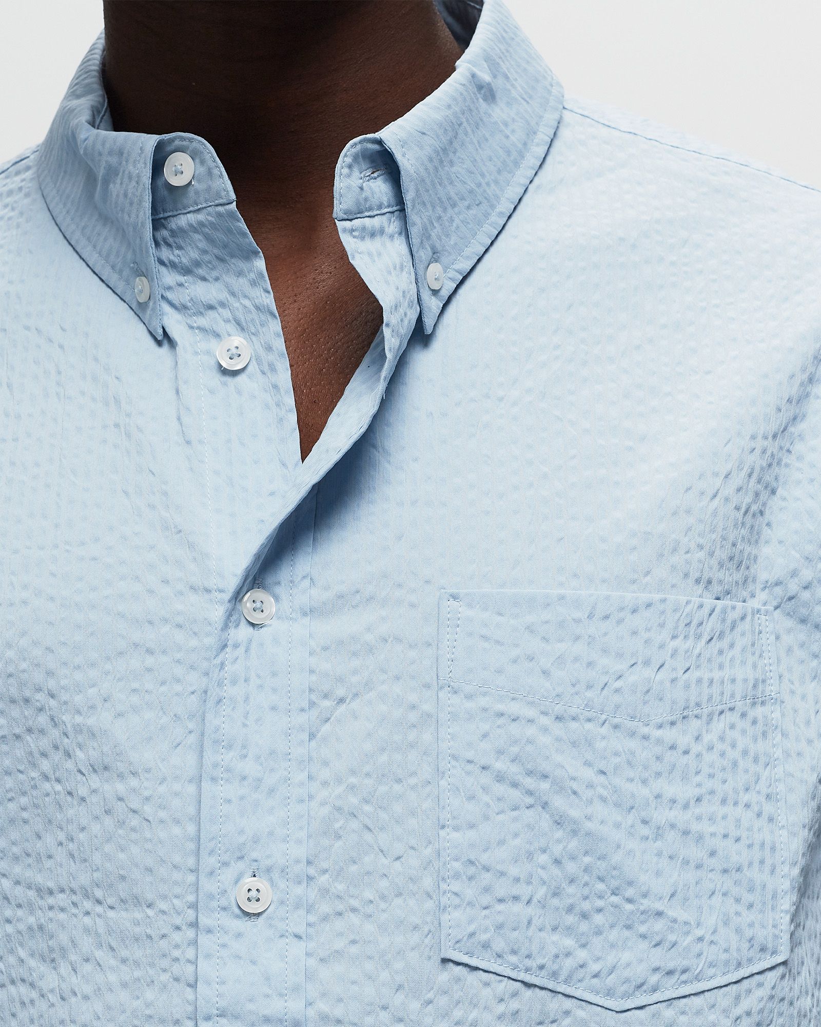 Life Short-Sleeve Seersucker Button-Down Shirt