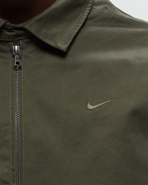 Nike Life Woven Harrington Jacket Green - CARGO KHAKI/CARGO KHAKI