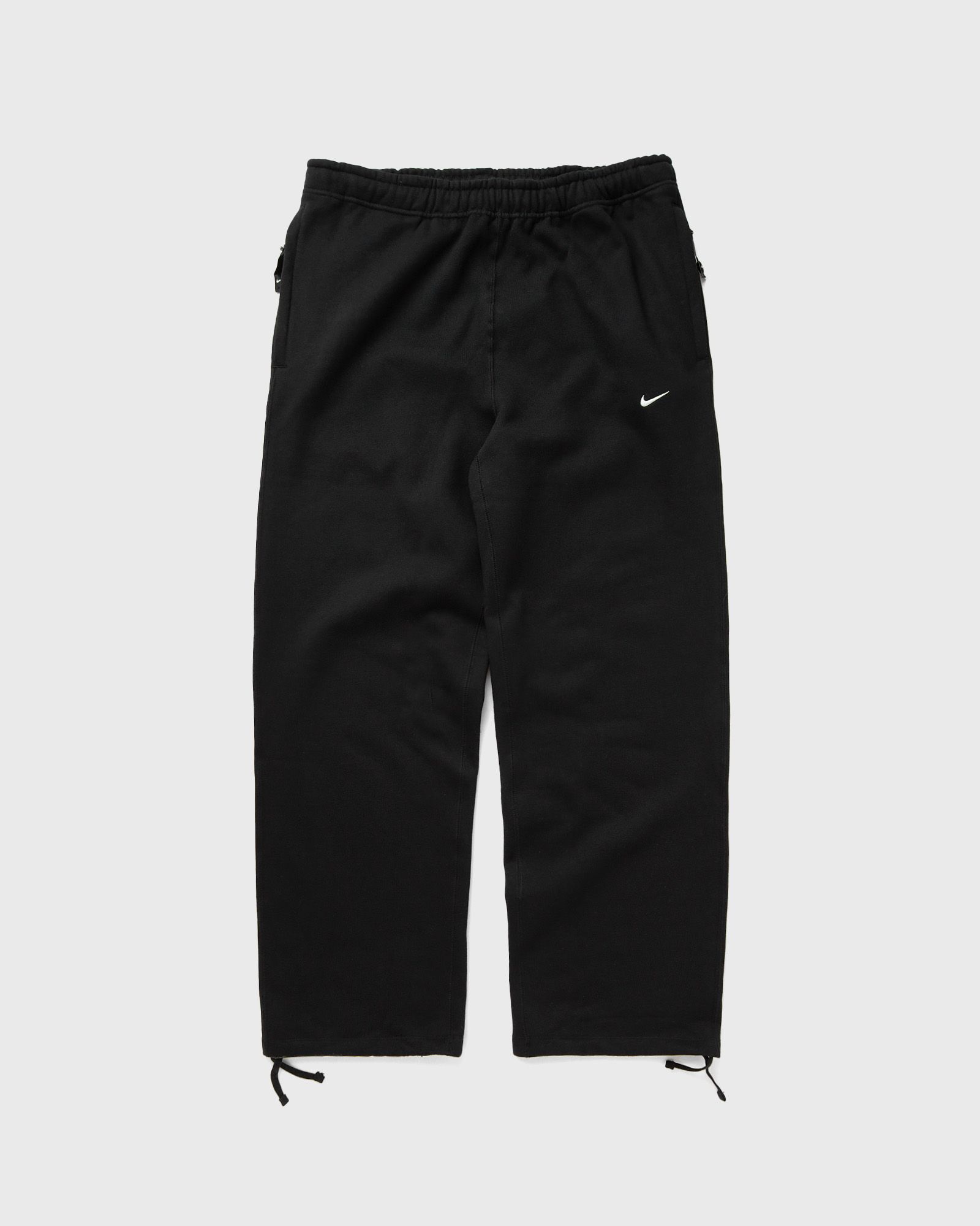 Solo Swoosh Open-Hem Brushed-Back Fleece Pants