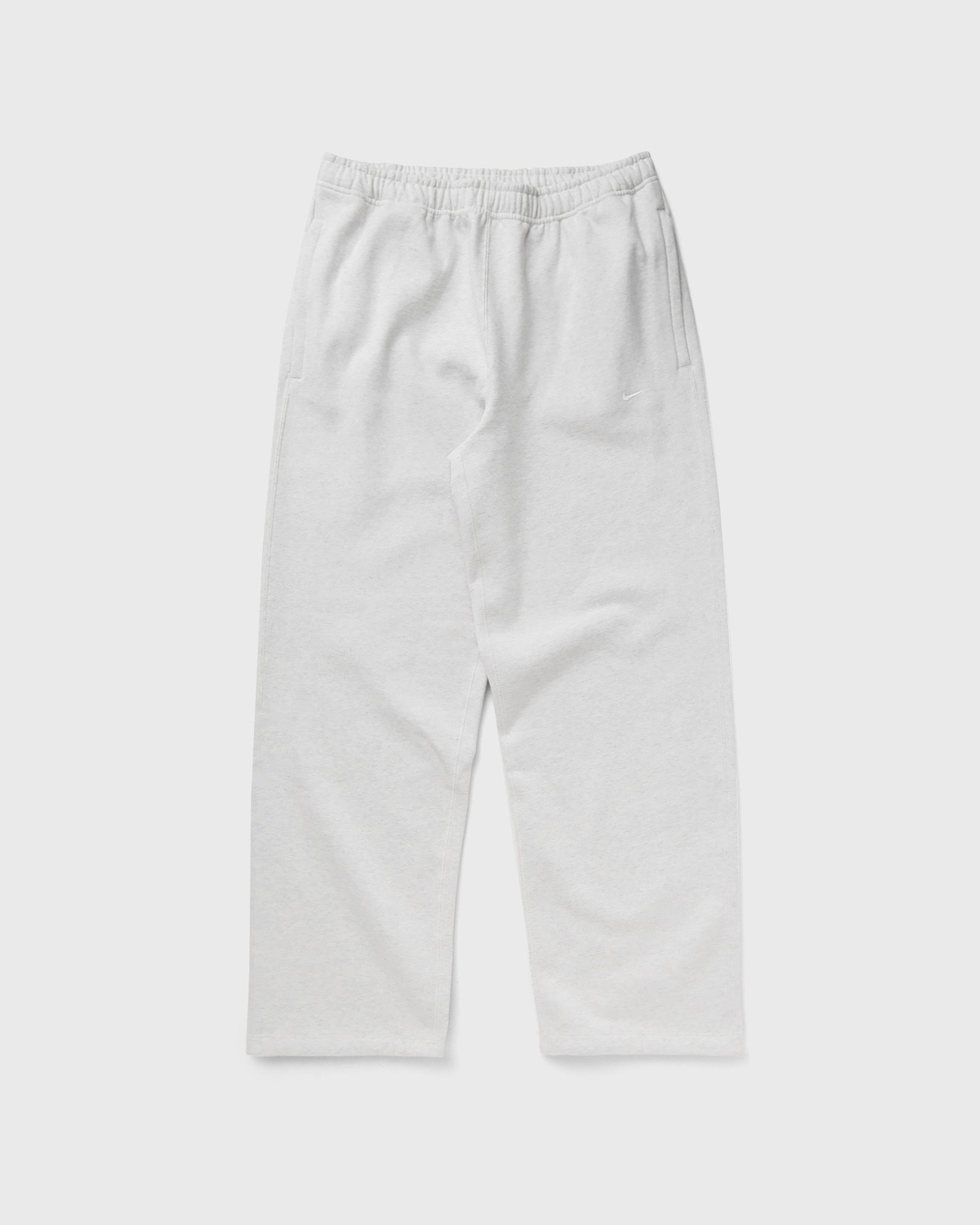 Solo Swoosh Open-Hem Brushed-Back Fleece Pants