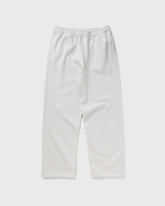 Solo Swoosh Open-Hem Brushed-Back Fleece Pants