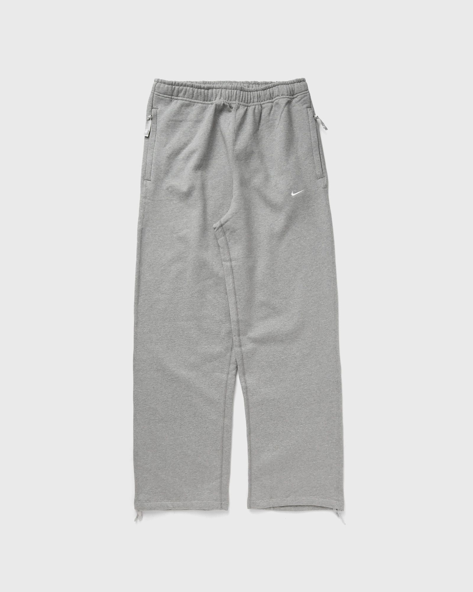 Solo Swoosh Open-Hem Brushed-Back Fleece Pants