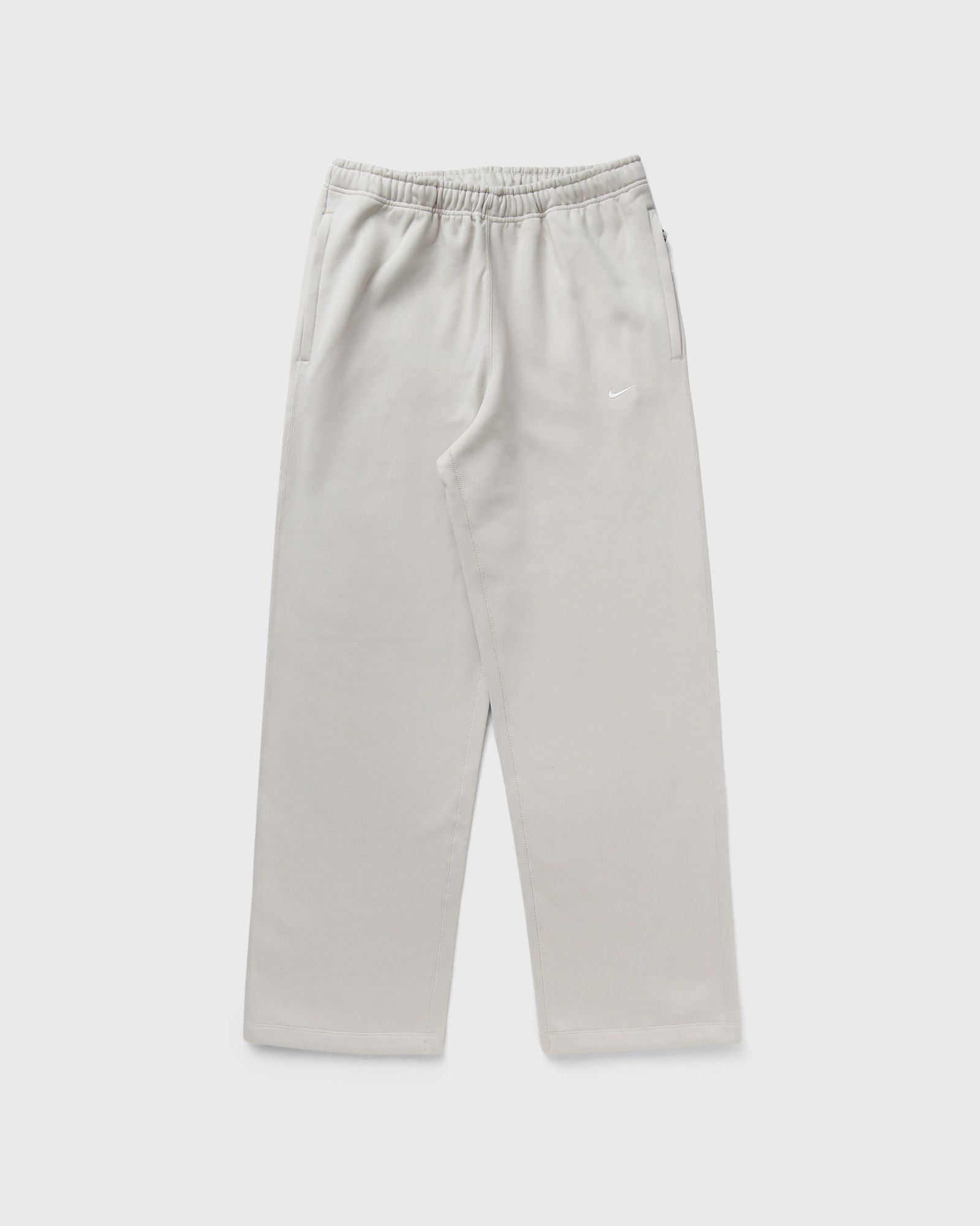 Solo Swoosh Open-Hem Brushed-Back Fleece Pants