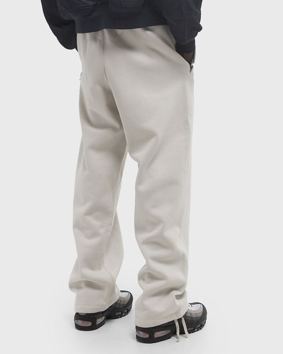 Solo Swoosh Open-Hem Brushed-Back Fleece Pants