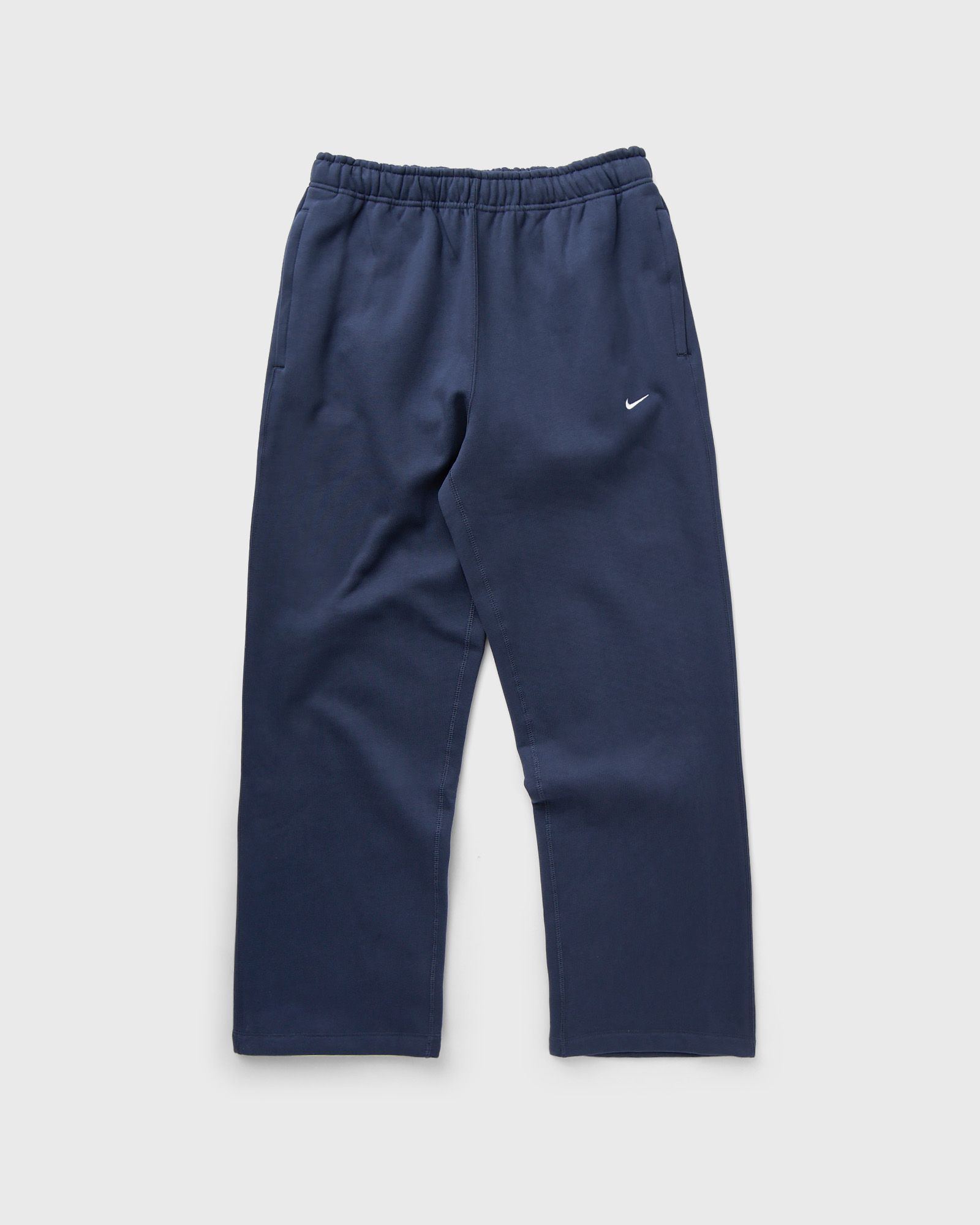 Solo Swoosh Open-Hem Brushed-Back Fleece Pants