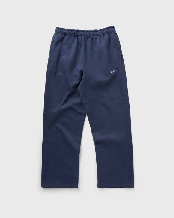 Solo Swoosh Open-Hem Brushed-Back Fleece Pants
