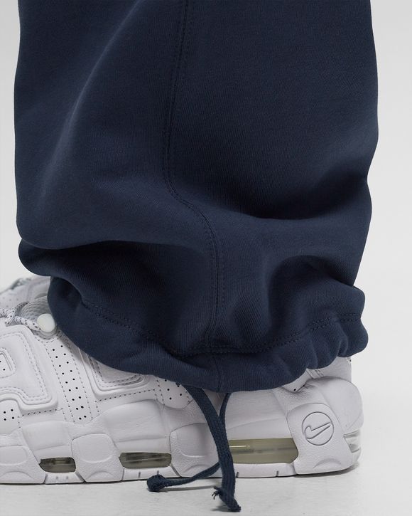 Solo Swoosh Open-Hem Brushed-Back Fleece Pants