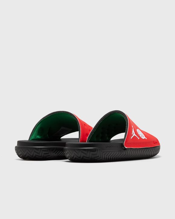 Jordan slides outlet black and red