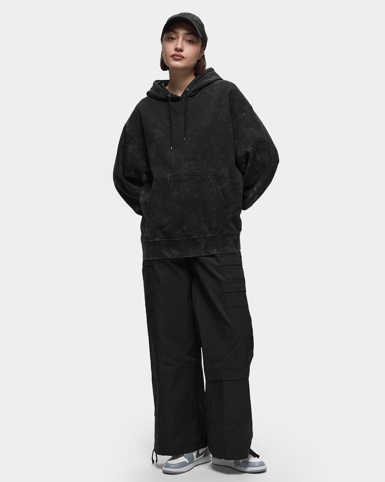 WMNS Flight Fleece Washed Hoodie