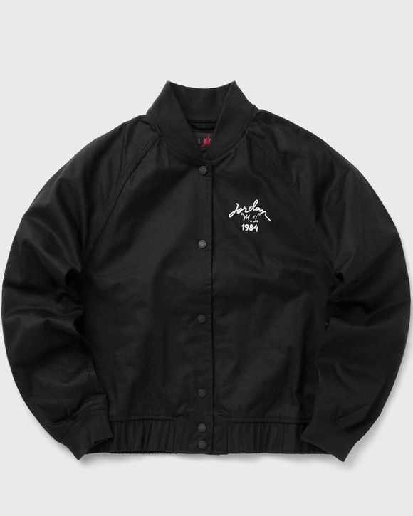 Black jordan varsity jacket online