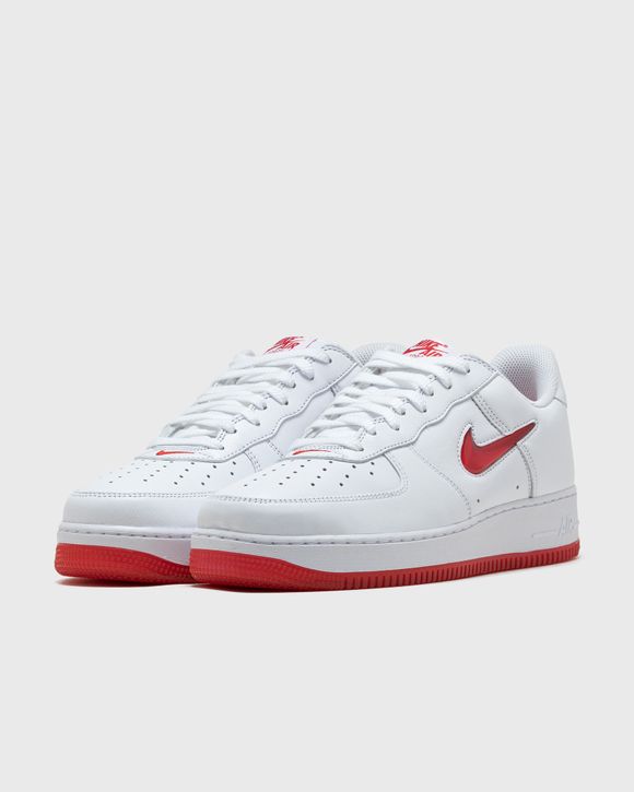 Nike air force 1 low retro white and outlet red