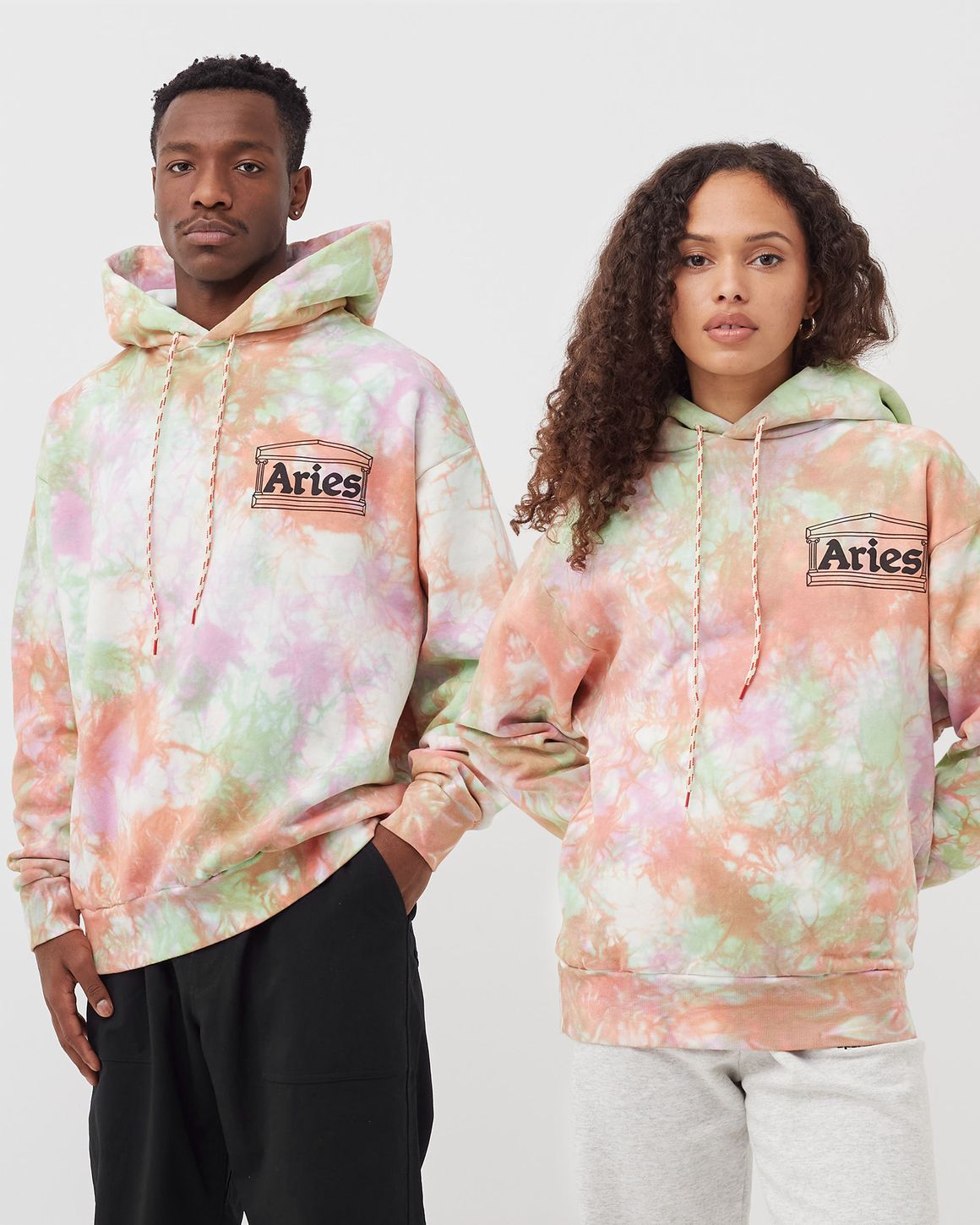 ★ARIES★ U MAD SPRAY TEMPLE HOODIE MULTI ARIU241MRSW025MT Aries Mad Spray Temple Hoodie