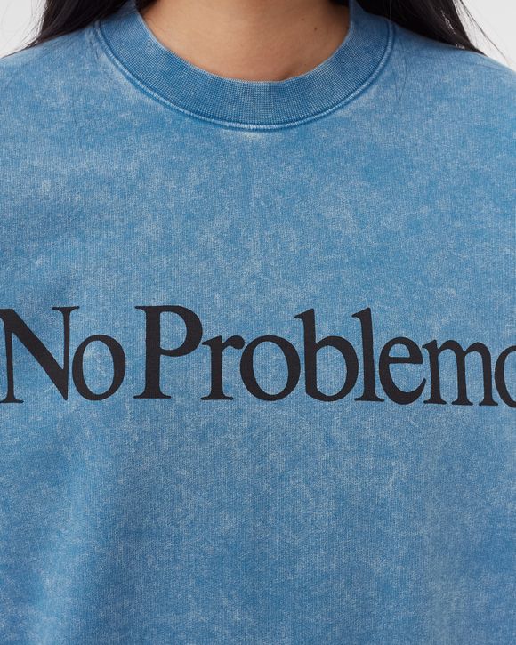 ★ARIES★ Mini Preblemo Sweatshirt Blue FTAR20009BLU FTAR200 No Problemo Sweatshirt in Blue | LN-CC