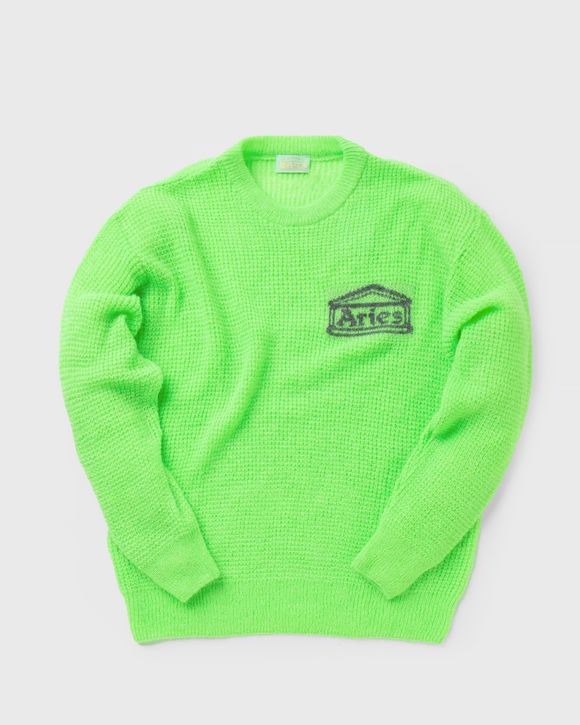 Aries Arise WAFFLE KNIT JUMPER Green - GREEN