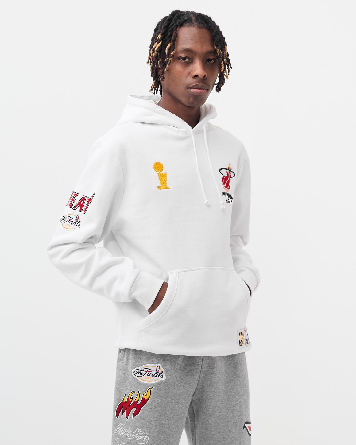 Miami Heat Mitchell & Ness ウォームアップウェア M Miami Heat Mitchell & Ness ウォームアップウェア M