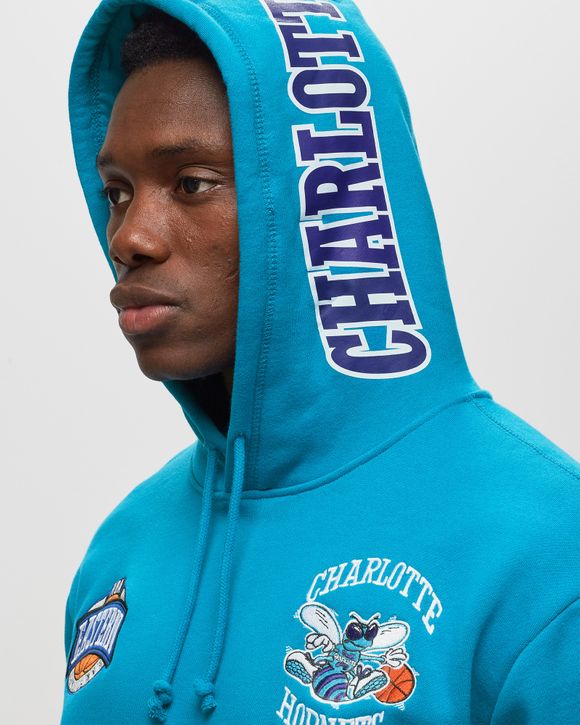 MITCHELL AND NESS City Collection Fleece Hoody Charlotte Hornets  FPHD4987-CHOYYPPPHRBL - Shiekh