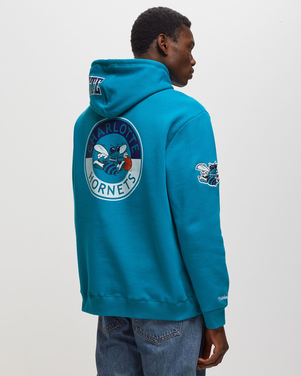 ★AMES-WORLDWIDE★AMERICAN FOOT BALL HOODIE BLUE★正規品 Mitchell & Ness NBA M&N CITY COLLECTION FLEECE HOODIE