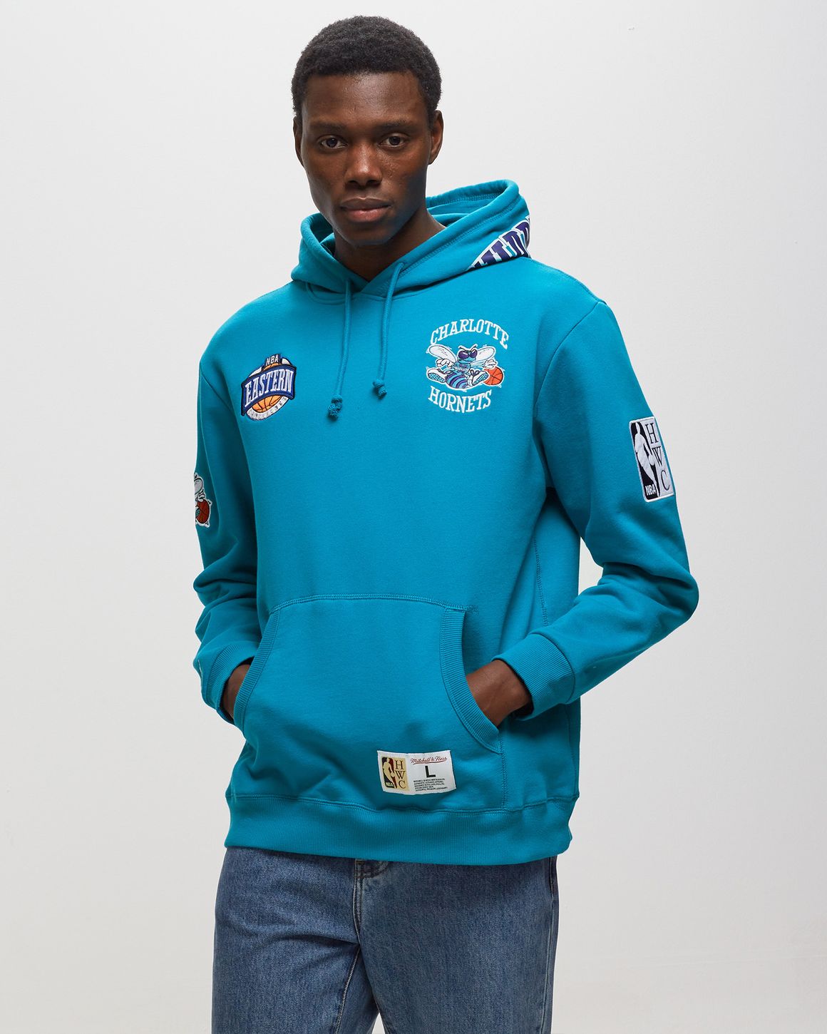 シャーロット・ホーネッツ NBA All Over Crew スウェットシャツ