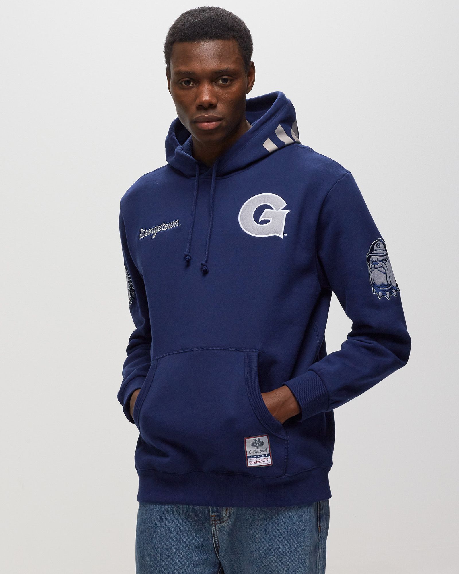 NCAA M&N CITY COLLECTION FLEECE HOODIE GEORGETOWN