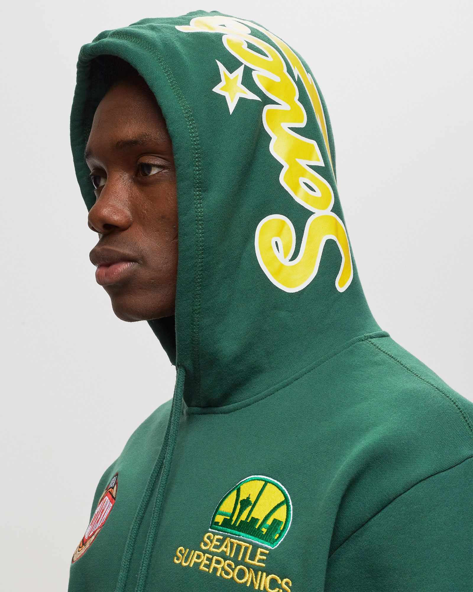 NBA M&N CITY COLLECTION FLEECE HOODIE SUPERSONICS