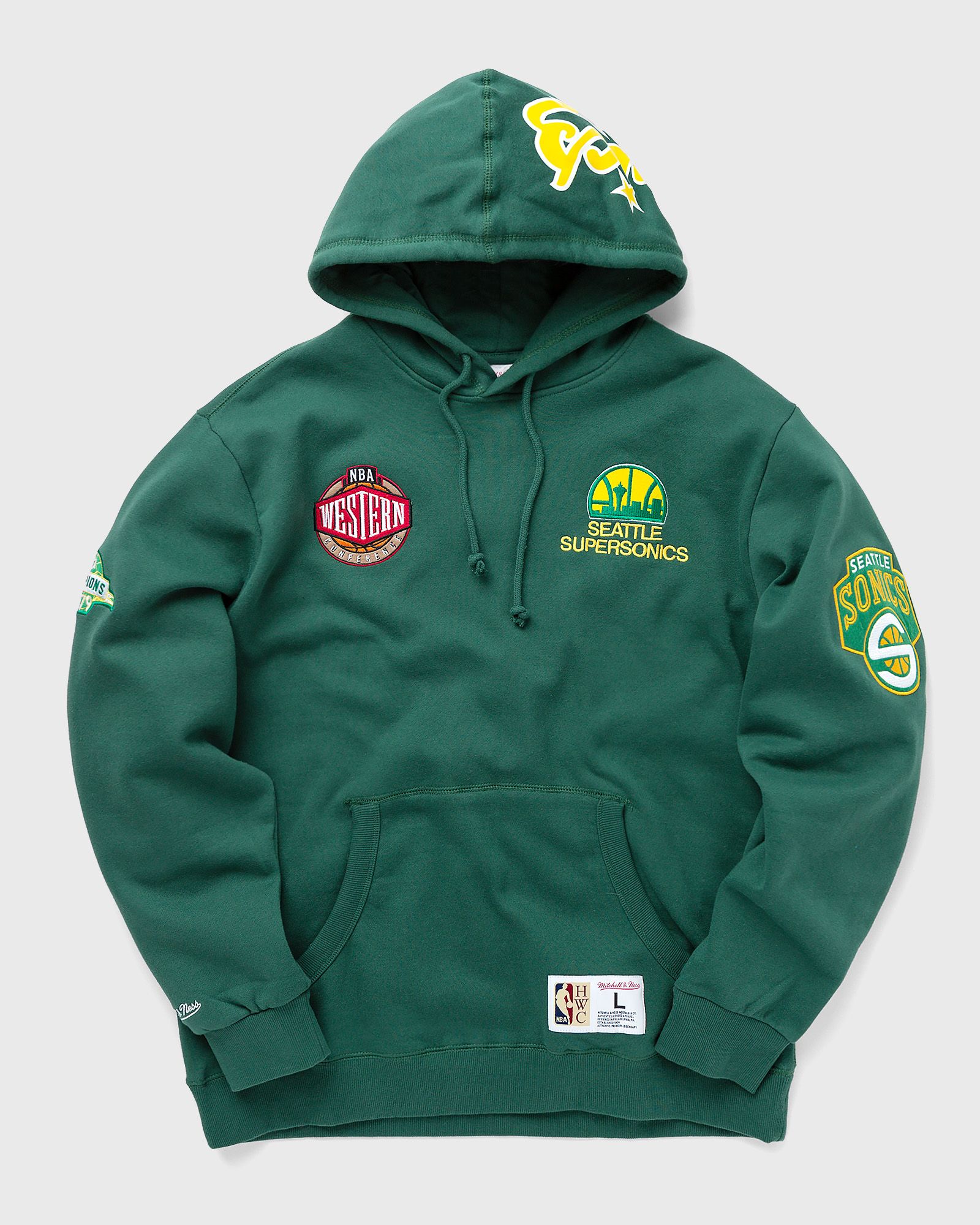 NBA M&N CITY COLLECTION FLEECE HOODIE SUPERSONICS