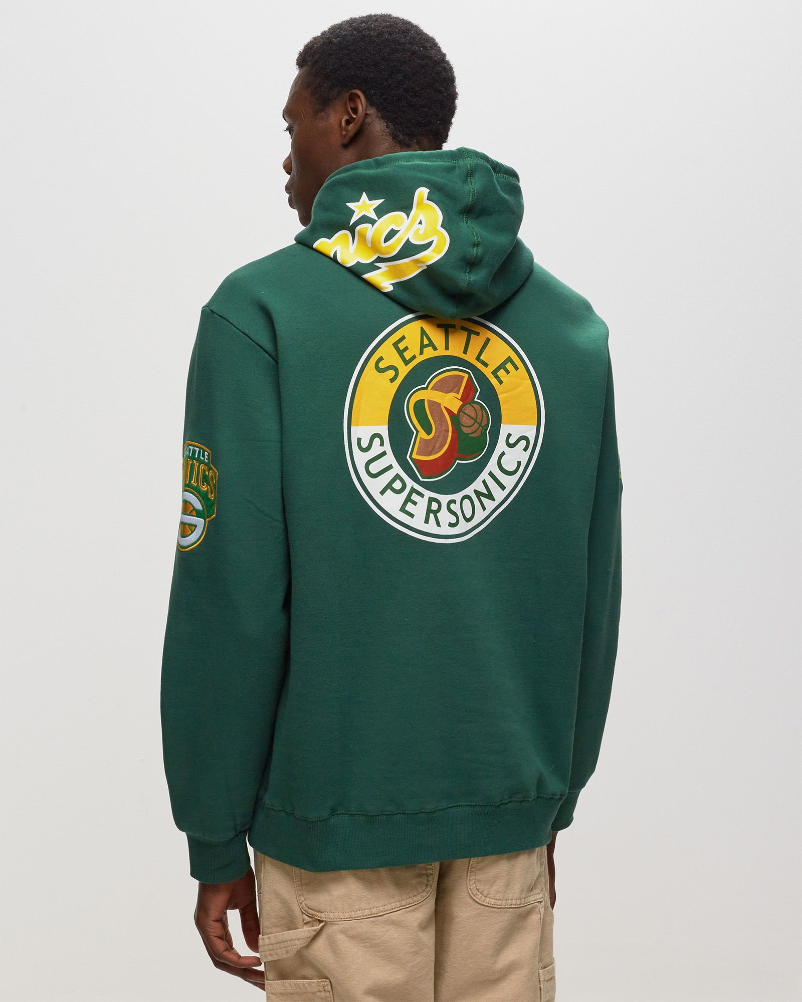 NBA M&N CITY COLLECTION FLEECE HOODIE SUPERSONICS