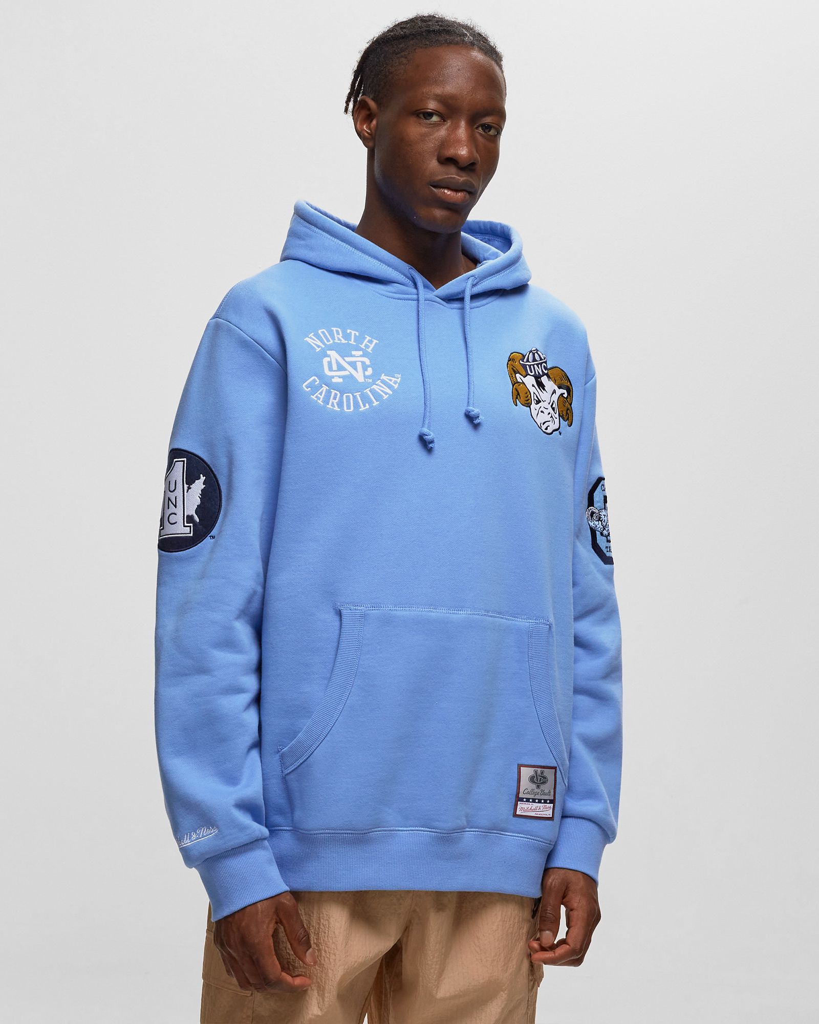 NCAA M&N CITY COLLECTION FLEECE HOODIE NORTH CAROLINA