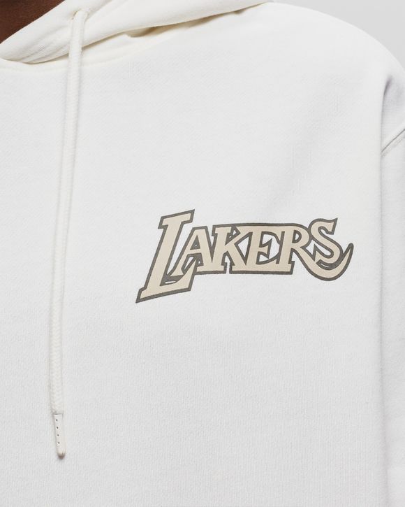 Vintage Nike Los Angeles LA Lakers Swoosh Hoodie NBA Basketball XL