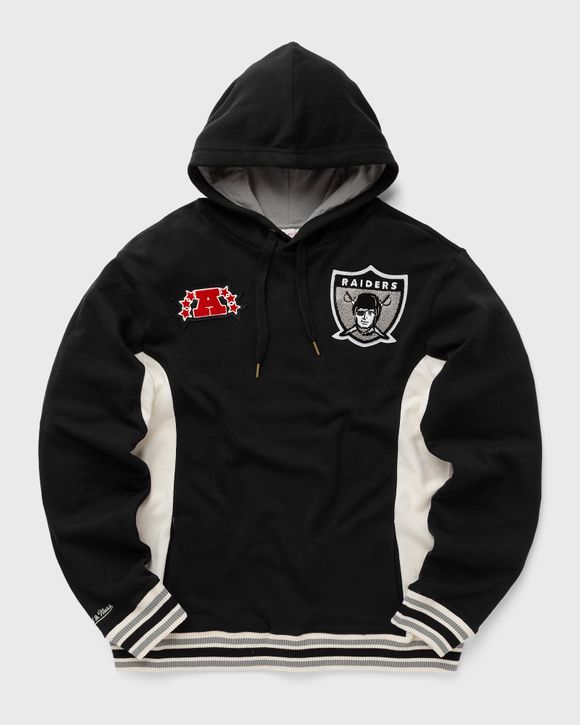 Mitchell & Ness Oakland Raiders Tonal Logo Heavyweight Fleece Hoodie Black  - Billion Creation