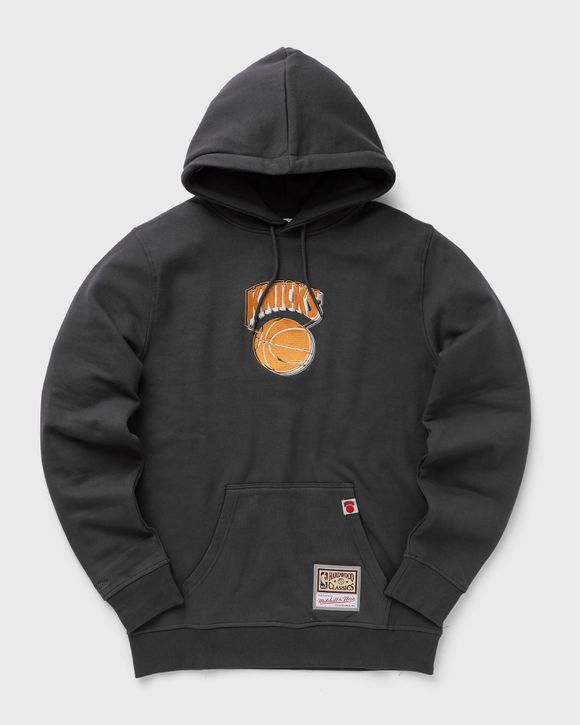 Men's New York Knicks Mitchell & Ness Black Hardwood Classics OG 2.0  Pullover Hoodie